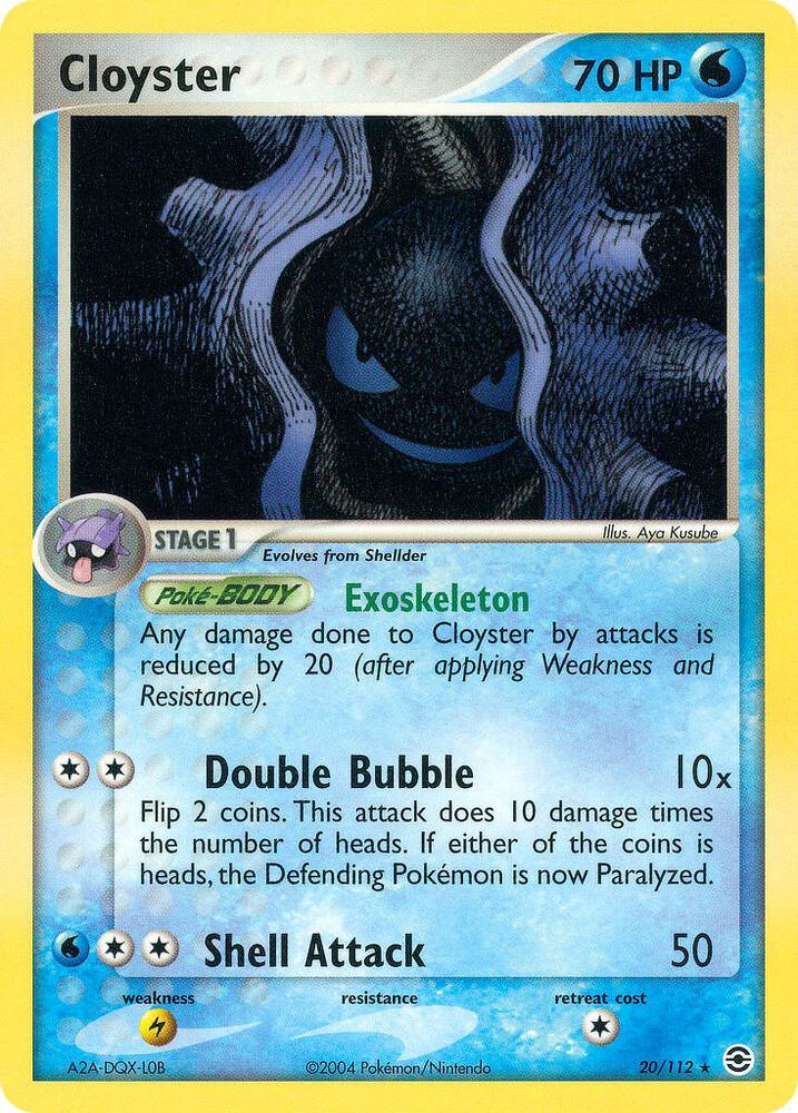 Cloyster 20/112 (FireRed & LeafGreen)  - Reverse Holofoil | Good Games Adelaide SA