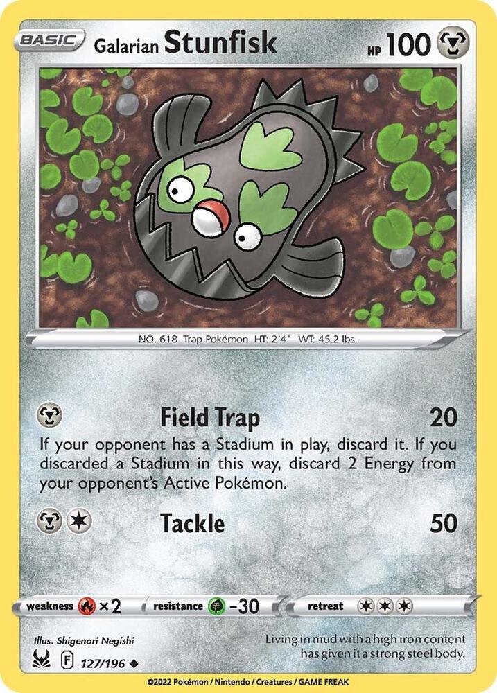 Galarian Stunfisk 127/196 (SWSH11: Lost Origin)  | Good Games Adelaide SA