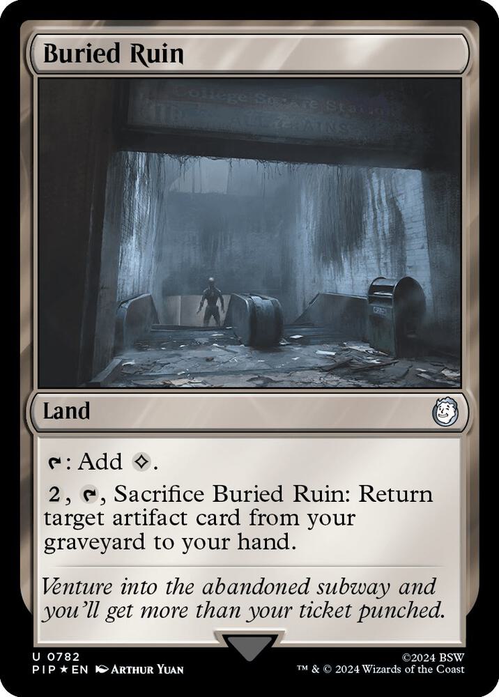 Buried Ruin Surge Foil 782 (Universes Beyond: Fallout)  - Foil | Good Games Adelaide SA