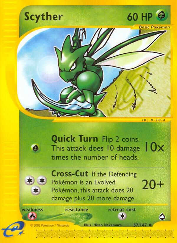 Scyther 057/147 (Aquapolis)  | Good Games Adelaide SA