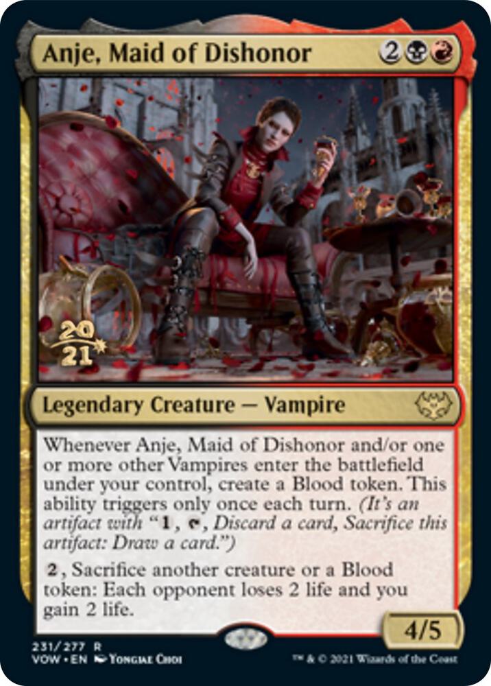 Anje, Maid of Dishonor 231 (Prerelease Cards)  - PreRelease Foil | Good Games Adelaide SA