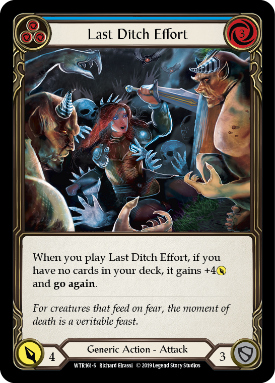 Last Ditch Effort [WTR161-S] Alpha Print Rainbow Foil | Good Games Adelaide SA