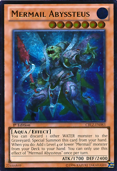 Mermail Abyssteus [CBLZ-EN083] Ultimate Rare | Good Games Adelaide SA