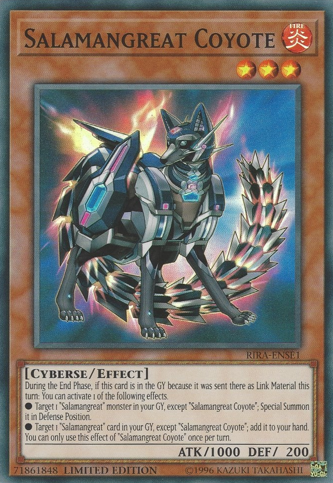 Salamangreat Coyote [RIRA-ENSE1] Super Rare | Good Games Adelaide SA