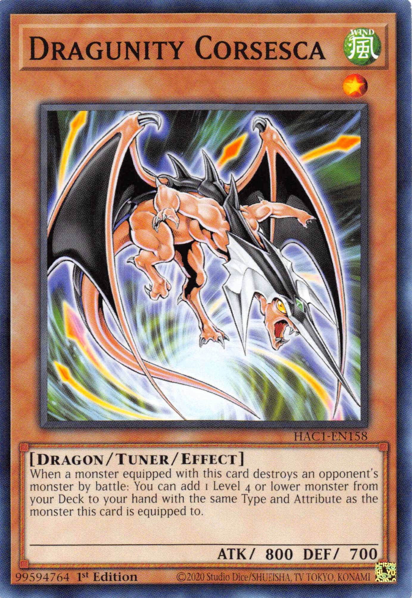 Dragunity Corsesca [HAC1-EN158] Common | Good Games Adelaide SA