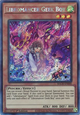 Libromancer Geek Boy [BACH-EN000] Secret Rare | Good Games Adelaide SA
