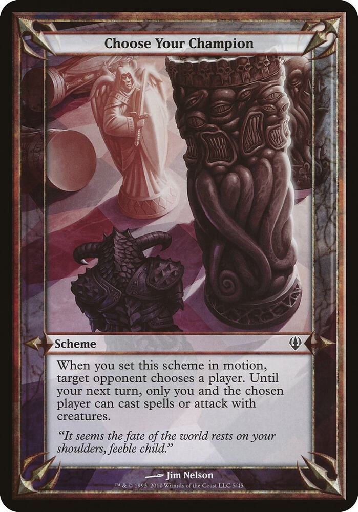 Choose Your Champion Archenemy  (Oversize Cards)  | Good Games Adelaide SA