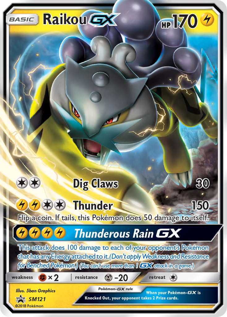 Raikou GX (SM121) [Sun & Moon: Black Star Promos] | Good Games Adelaide SA