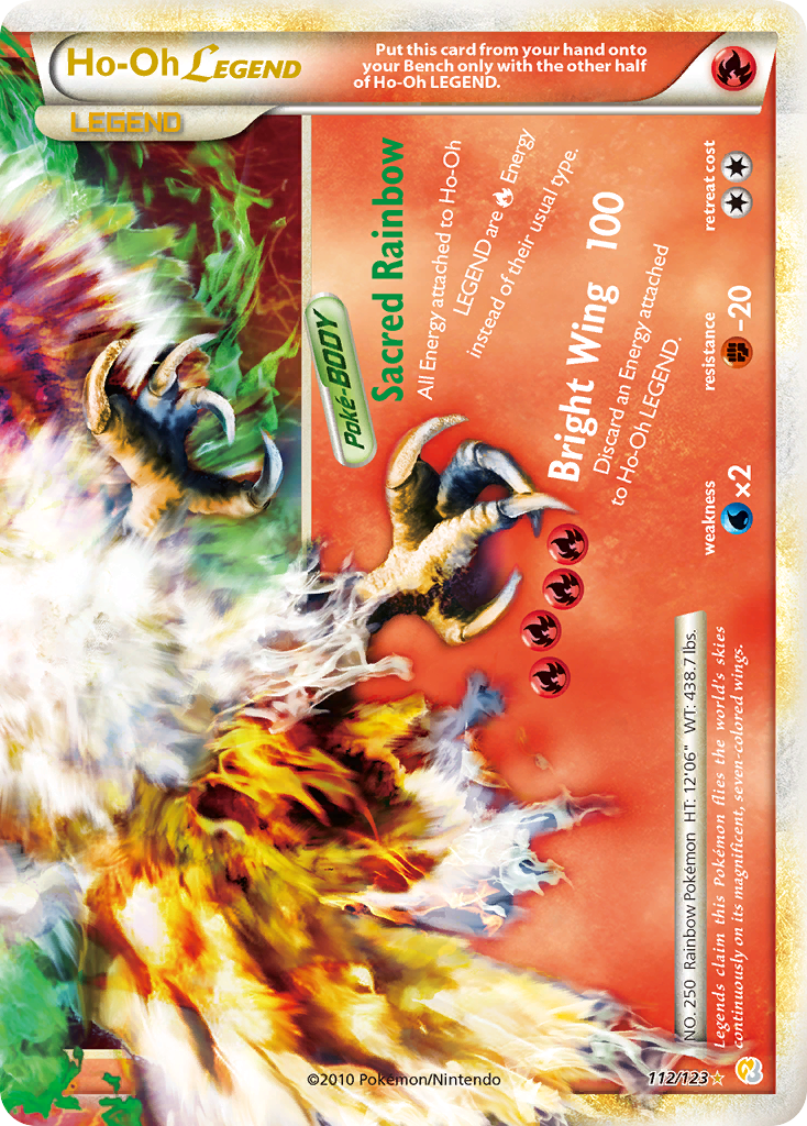 Ho-Oh LEGEND (112/123) [HeartGold & SoulSilver: Base Set] | Good Games Adelaide SA