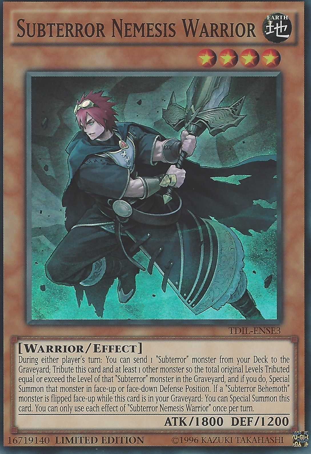Subterror Nemesis Warrior [TDIL-ENSE3] Super Rare | Good Games Adelaide SA