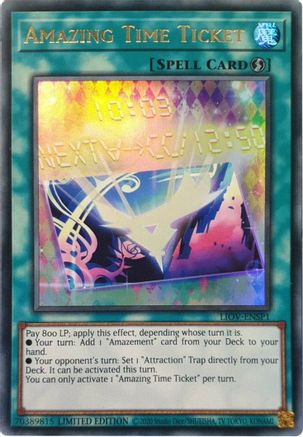 Amazing Time Ticket [LIOV-ENSP1] Ultra Rare | Good Games Adelaide SA