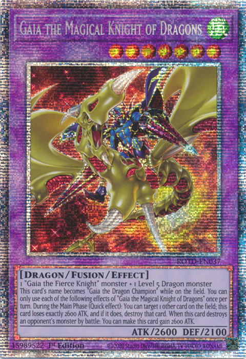 Gaia the Magical Knight of Dragons [ROTD-EN037] Starlight Rare | Good Games Adelaide SA