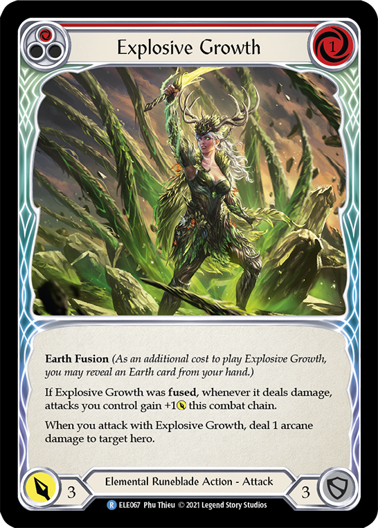 Explosive Growth (Red) [ELE067] (Tales of Aria)  1st Edition Normal | Good Games Adelaide SA