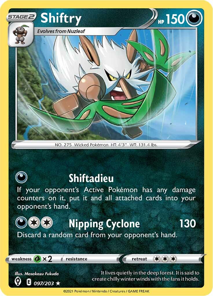Shiftry (097/203) [Sword & Shield: Evolving Skies] | Good Games Adelaide SA