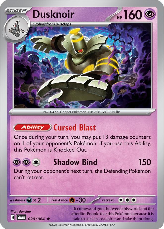 Dusknoir 020/064 (SV: Shrouded Fable)  - Holofoil | Good Games Adelaide SA