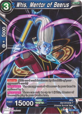 Whis, Mentor of Beerus [TB1-031] | Good Games Adelaide SA