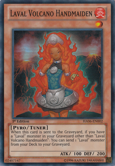 Laval Volcano Handmaiden [HA06-EN002] Super Rare | Good Games Adelaide SA
