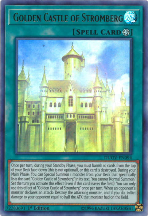 Golden Castle of Stromberg [DUOV-EN094] Ultra Rare | Good Games Adelaide SA