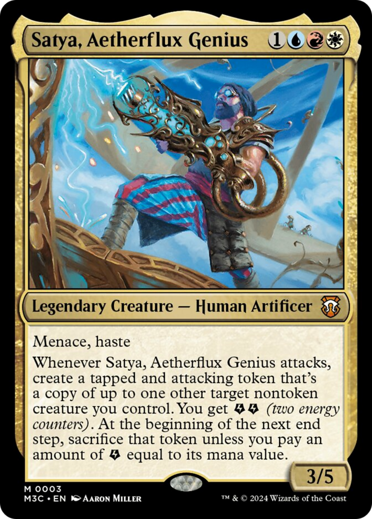 Satya, Aetherflux Genius [Modern Horizons 3 Commander] | Good Games Adelaide SA