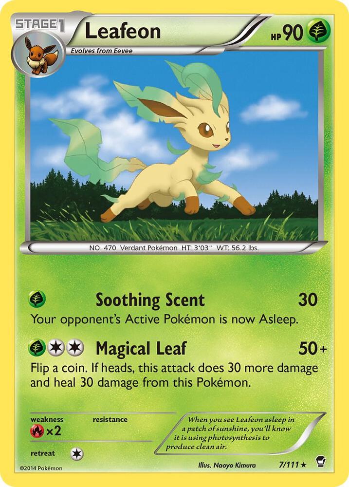 Leafeon 7/111 (XY - Furious Fists)  | Good Games Adelaide SA