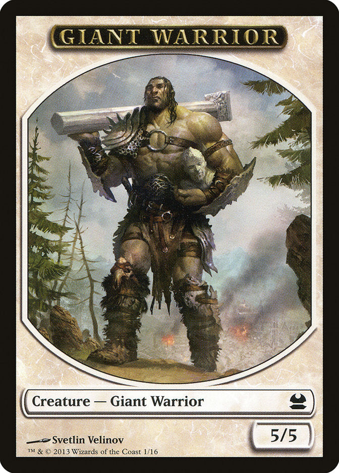 Giant Warrior Token [Modern Masters Tokens] | Good Games Adelaide SA