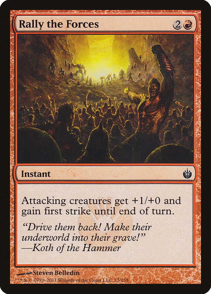 Rally the Forces 73 (Mirrodin Besieged)  - Foil | Good Games Adelaide SA