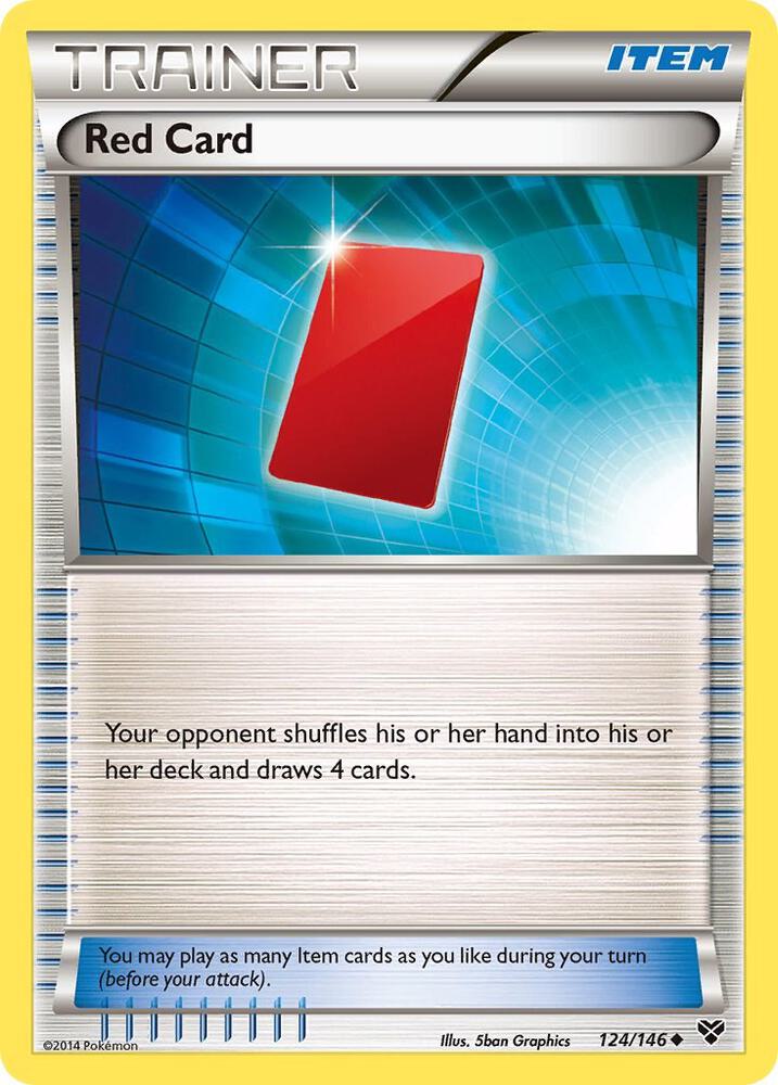 Red Card 124/146 (XY Base Set)  | Good Games Adelaide SA
