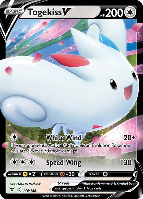 Togekiss V 140/185 (SWSH04: Vivid Voltage)  - Holofoil | Good Games Adelaide SA
