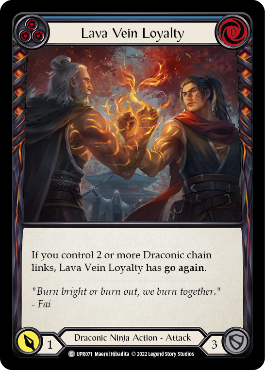 Lava Vein Loyalty (Blue) [UPR071] (Uprising)  Rainbow Foil | Good Games Adelaide SA