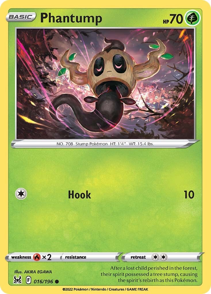 Phantump (016/196) [Sword & Shield: Lost Origin] | Good Games Adelaide SA