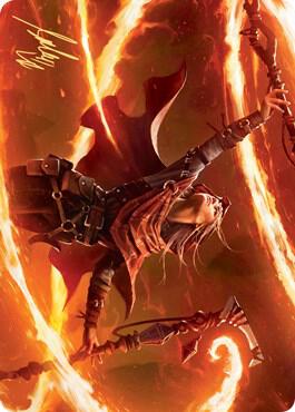 Magmatic Channeler Art Card Gold Stamped Signature 65 (Art Series: Zendikar Rising)  | Good Games Adelaide SA