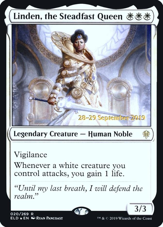 Linden the Steadfast Queen 20 (Prerelease Cards)  - Foil | Good Games Adelaide SA