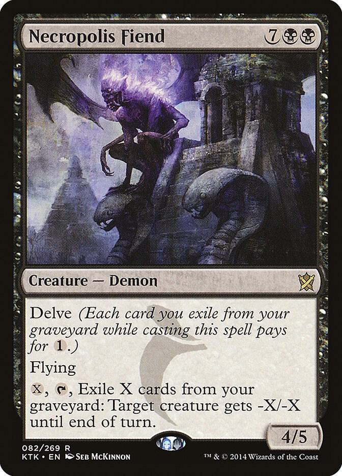 Necropolis Fiend 82 (Khans of Tarkir)  - Foil | Good Games Adelaide SA