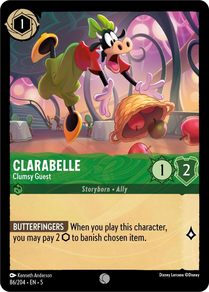 Clarabelle Clumsy Guest 86/204 (Shimmering Skies)  - Cold Foil | Good Games Adelaide SA