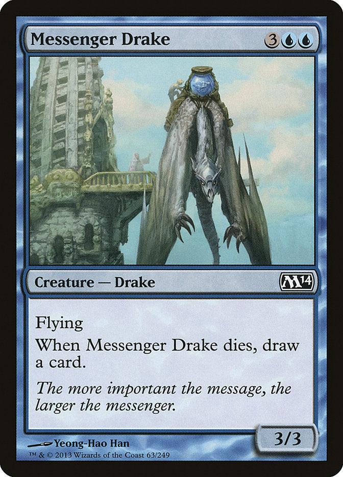 Messenger Drake 63 (Magic 2014 (M14))  - Foil | Good Games Adelaide SA