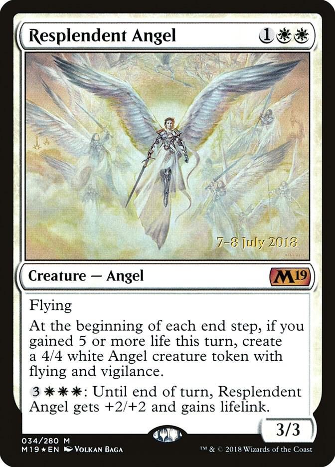 Resplendent Angel M19 34 (Prerelease Cards)  - Foil | Good Games Adelaide SA