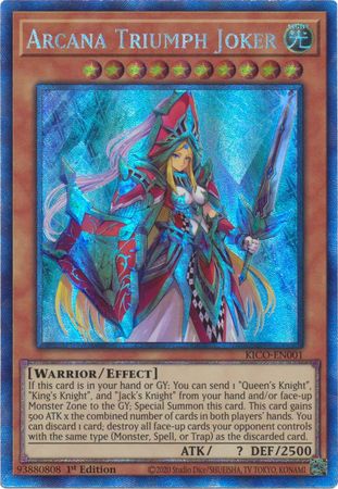Arcana Triumph Joker (Collector's Rare) [KICO-EN001] Collector's Rare | Good Games Adelaide SA
