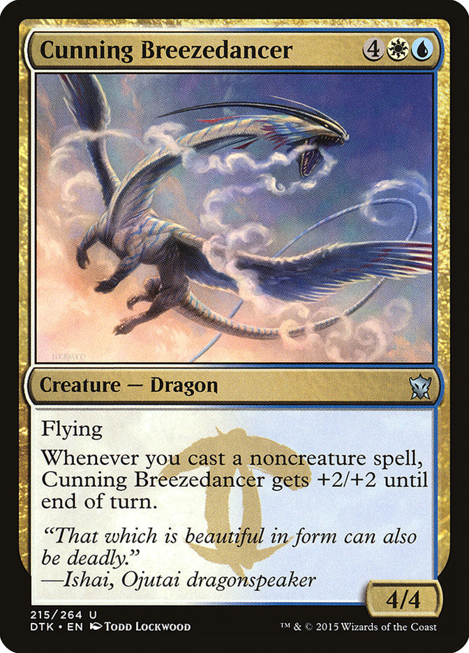 Cunning Breezedancer 215 (Dragons of Tarkir)  - Foil | Good Games Adelaide SA