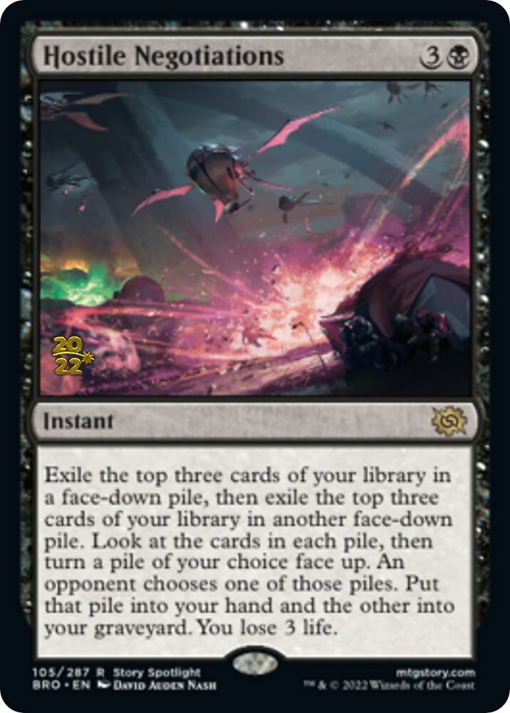 Hostile Negotiations 105 (Prerelease Cards)  - Foil | Good Games Adelaide SA