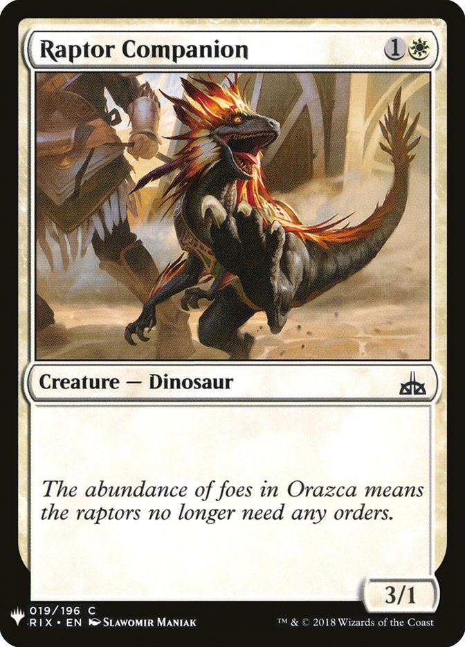 Raptor Companion [Mystery Booster] | Good Games Adelaide SA