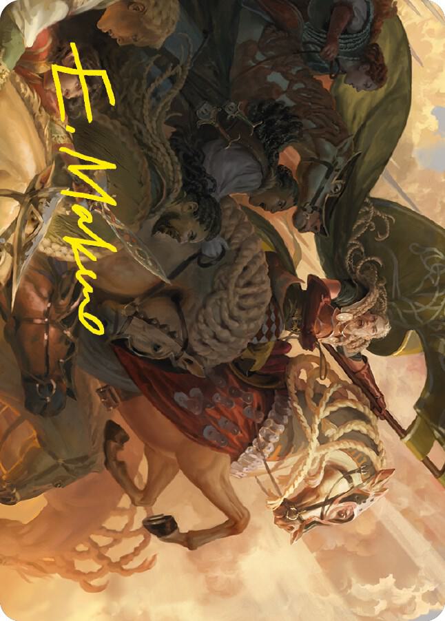 Marshals Anthem Art Card Gold Stamped Signature 68 (Art Series: Universes Beyond: The Lord of the Rings: Tales of Middle-earth)  | Good Games Adelaide SA