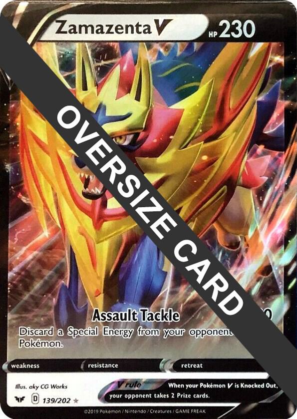 Zamazenta V 139 202 139/202 (Jumbo Cards)  - Holofoil | Good Games Adelaide SA