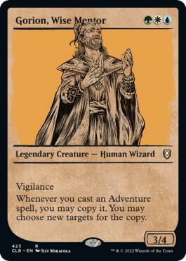 Gorion Wise Mentor Showcase 423 (Commander Legends: Battle for Baldur's Gate)  - Foil | Good Games Adelaide SA