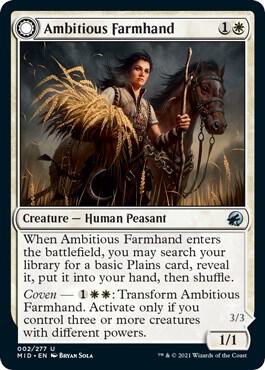 Ambitious Farmhand 2 (Innistrad: Midnight Hunt)  - Foil | Good Games Adelaide SA