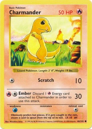 Charmander (46/102) [Base Set Shadowless Unlimited] | Good Games Adelaide SA