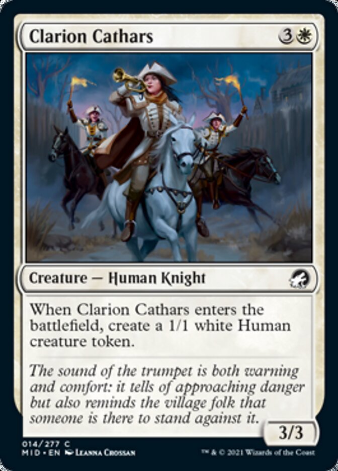 Clarion Cathars [Innistrad: Midnight Hunt] | Good Games Adelaide SA