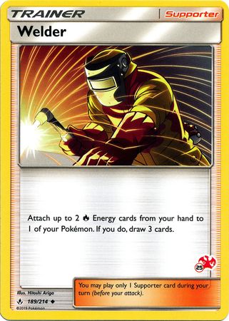 Welder (189/214) (Charizard Stamp #25) [Battle Academy 2020] | Good Games Adelaide SA