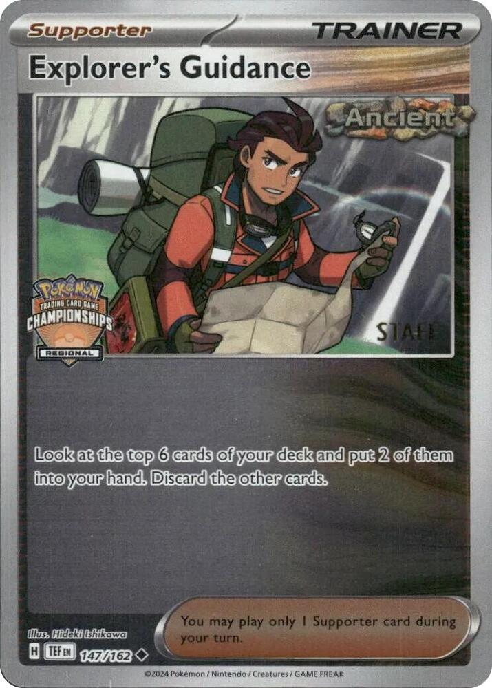 Explorer's Guidance Regional Championships Staff 147/162 (League & Championship Cards)  - Reverse Holofoil | Good Games Adelaide SA