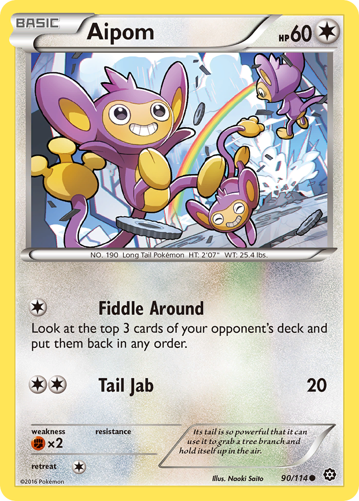 Aipom (90/114) [XY: Steam Siege] | Good Games Adelaide SA