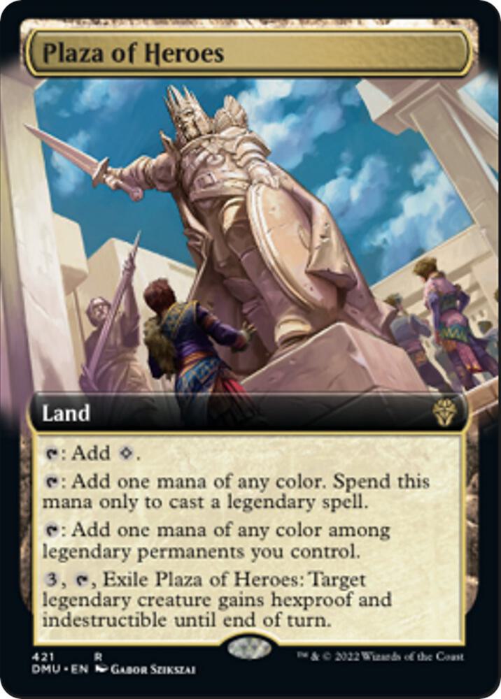 Plaza of Heroes Extended Art 421 (Dominaria United)  | Good Games Adelaide SA